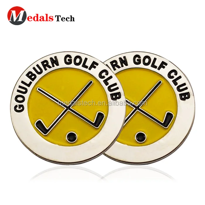 Unique customized magnetic skulls logo metal golf ball markers