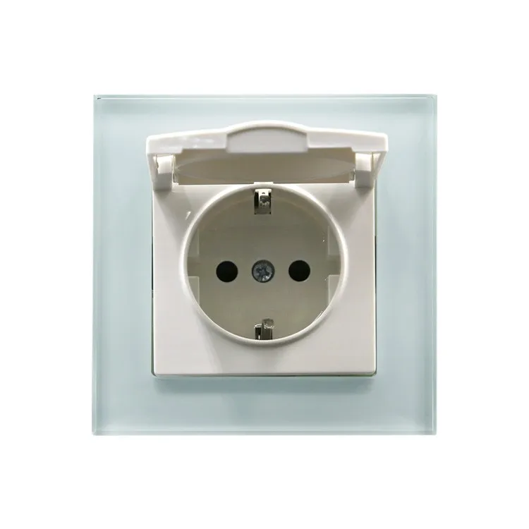 BIHU European Standard Extension Cord Plug Socket with Cover