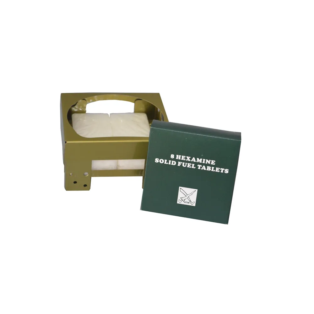 
White hexamine fire starter 