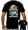 Mix Color Logo T-shirt for Men Daytona Beach Florida Biker Shirt Custom Designer Shirts for Men Daytona Beach Bike Week Florida