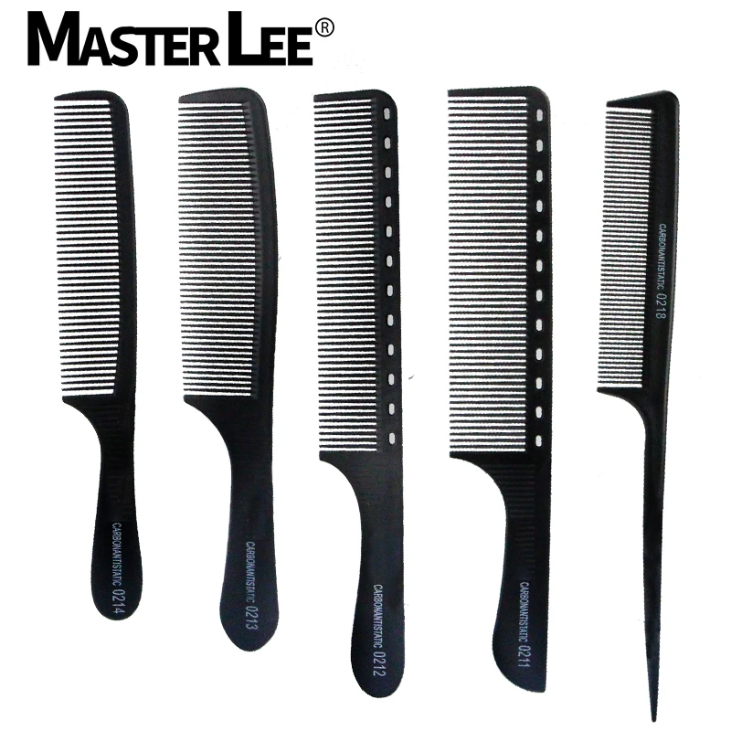 

Masterlee Brand High Quality Black Hair Combs Pro Salon Hair Styling Hairdressing Antistatic Carbon Fiber Comb