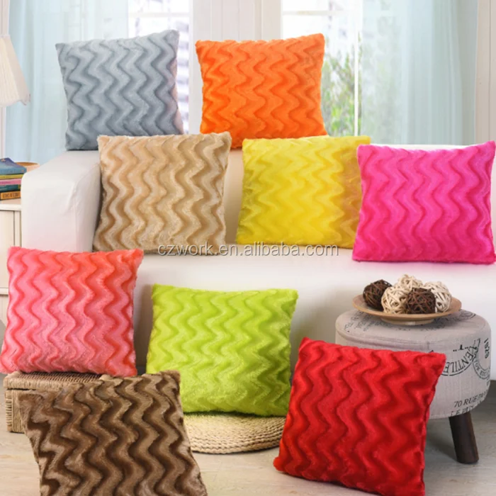 bright colored pillow cases