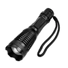 Aluminium Alloy telescopic flashlight with led light torch power by 18650 li-ion battery