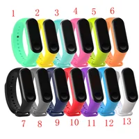 

Hot sale manufacture replacement xiaomi mi band 3 silicone smart watch bands