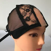 

2019 Cheap Full Thin Skin Silk Nylon Mesh Braided Cap Human Hair Lace Front Cornrows Wig Cap Making with Adjustable Straps