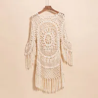 

A3321 cover up beach dress crochet dress beachwear factory