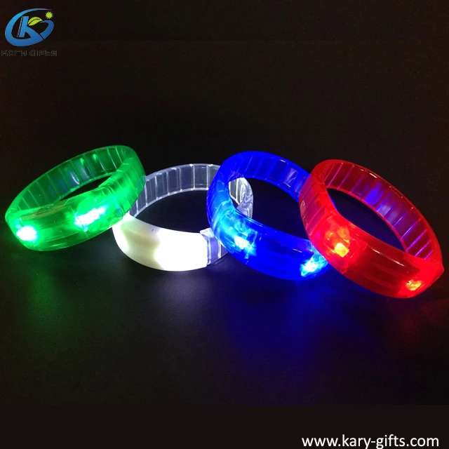 Light Up Led Bracelet Flashing Remote Lighting Wristband Buy Led