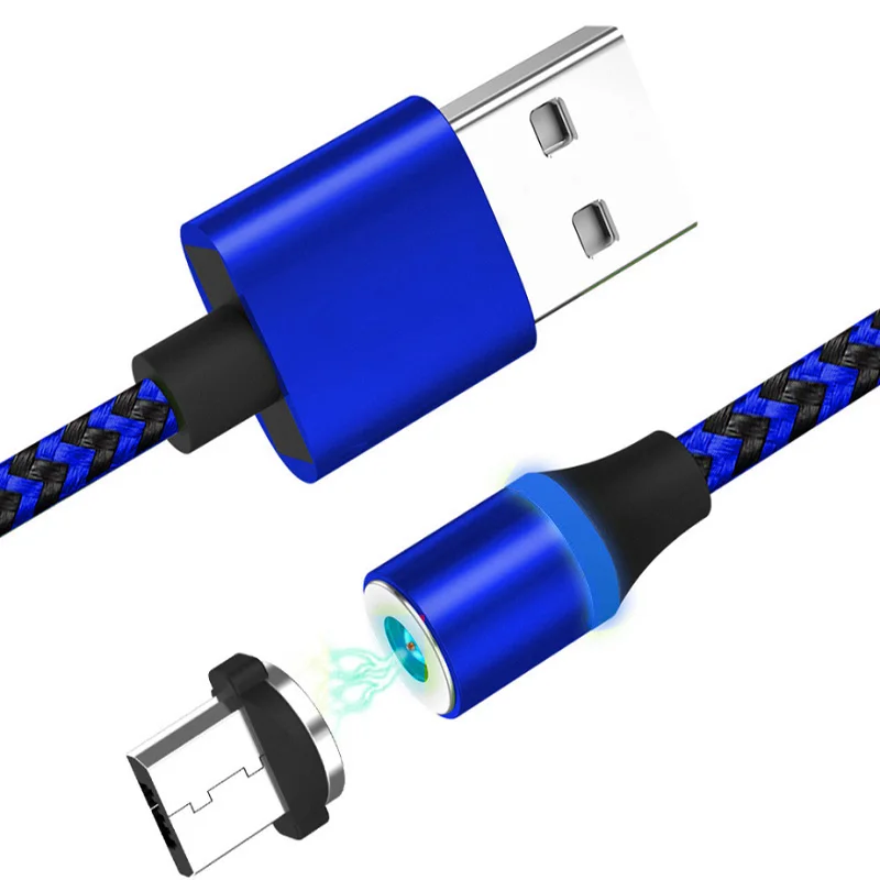 Amazon Hot-selling Braided Design USB Cable 1 2 3 Magnetic Connectors USB Data Cable for Iphone XS And Smartphone