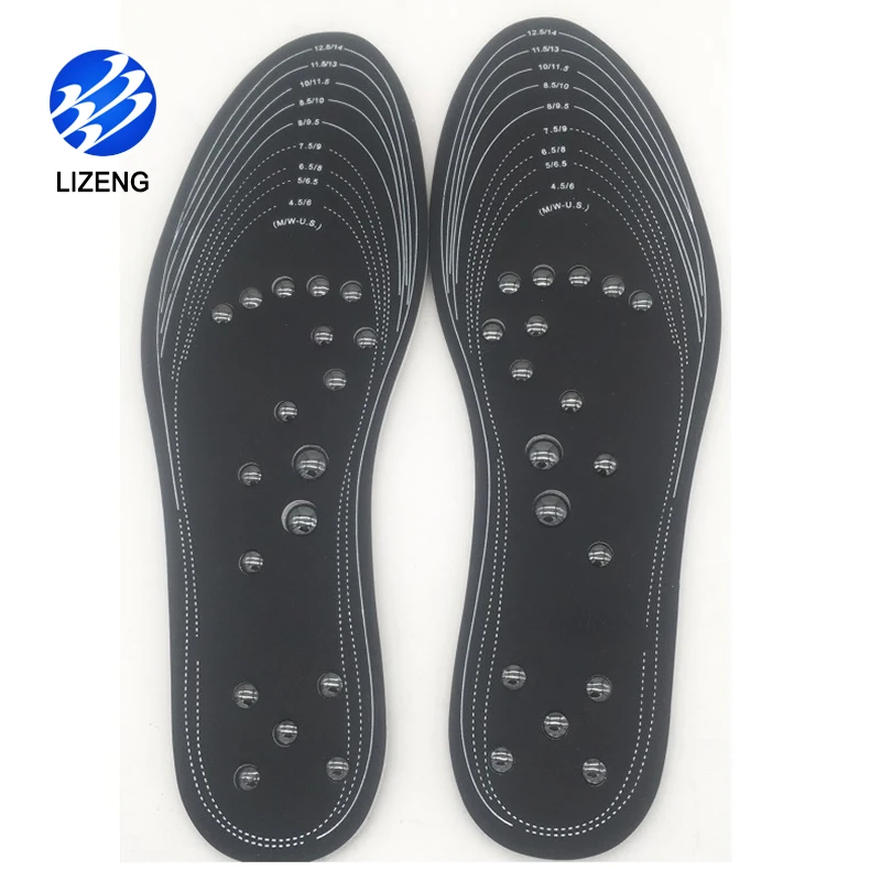 

Cuttable Acupressure Foot Therapy Magnetic Insoles Amazon, White,black or customized