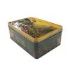 Custom Printed Rectangular Metal Can For Gift