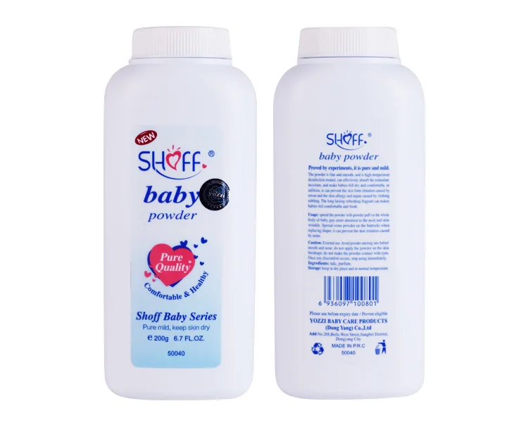 Shoff 200g Organic Antiitching Skin Care Baby Powder Private Label