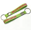 Deboss logo promotion soft silicone key chain