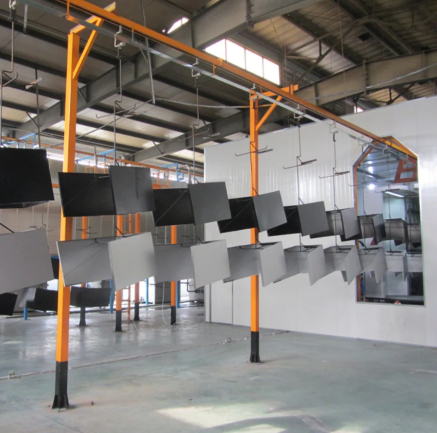 Overhead Conveyor Automatic Electrostatic Powder Coating Line Buy