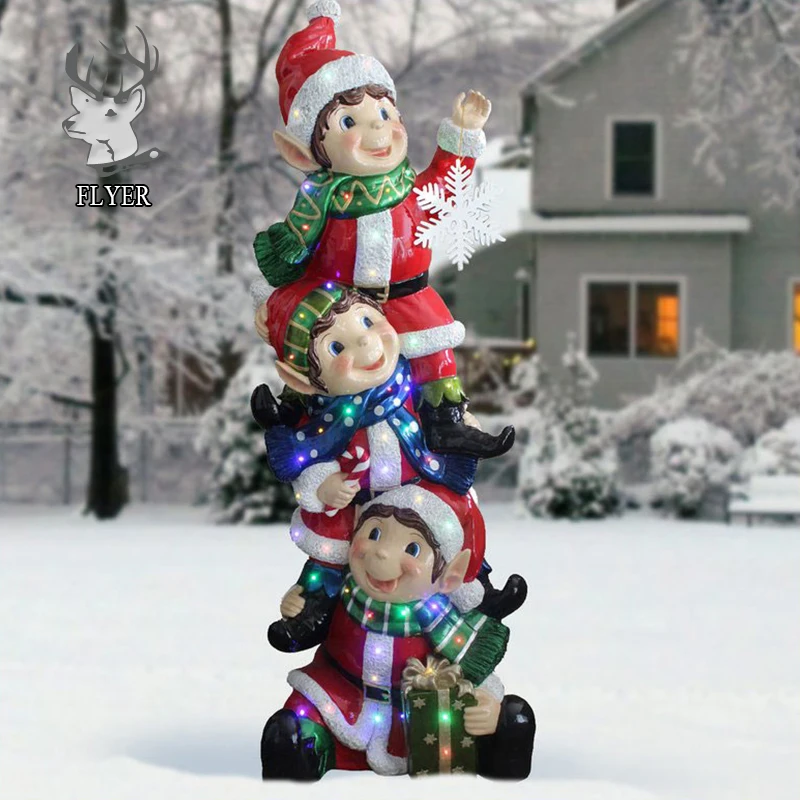 Christmas Decoration Life Size Fiberglass Elf Statue Buy Fiberglass