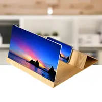

Stereoscopic Amplifying 12 Inch Desktop Wood Bracket Mobile Phone Video Amplifier Holder Mount Nano Cinema Screen Magnifier
