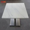 Custom made acrylic solid surface dining table square fast food table tops