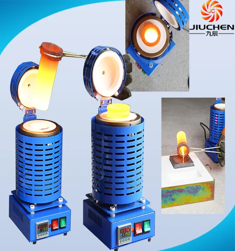 

JC 1-4KG Gold Mini Melting Furnace Jewelry Gold Melting Machine for sale, Blue red gray