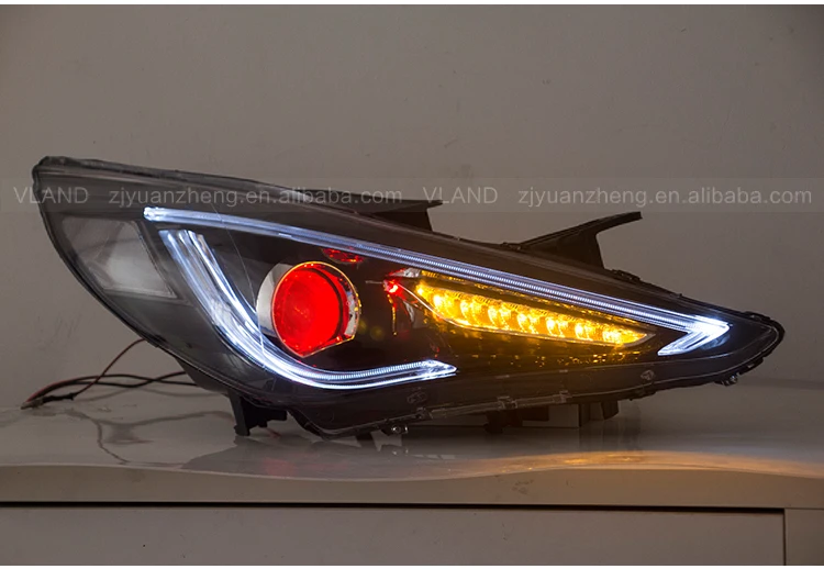 Vland Manufacture Factory Bi-projectors New Led Head Light Sonata 2011 ...