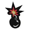 Black Bomb DIY Badges Cloth Jeans Cowboy Patch Clothes Down Jackets Decoration Applique Iron On Badge P763