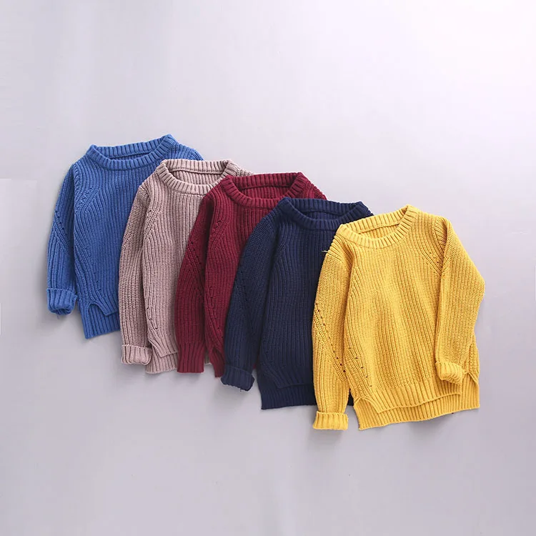 

Wholesale New Winter Girls Knitted Sweater Full Sleeve Soft Girls Pullover Sweaters