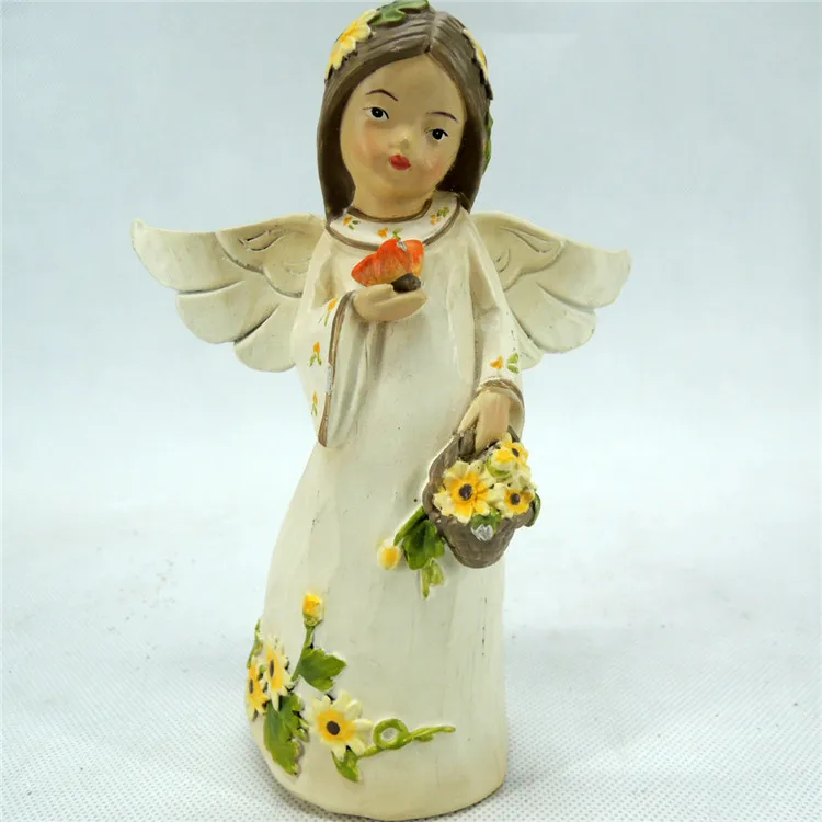 Memorial 6.5" Resin Wings Angel Baby Statue Figurine  Buy Angel Baby