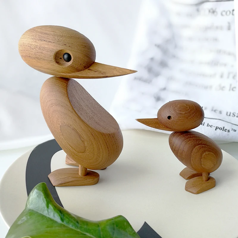 

NASIDA The Danish woodcarving classic creative Home Furnishing ornaments small duck soft decoration housing study desktop decora