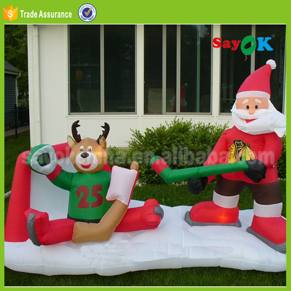 Popular Portable Small Inflatable Christmas Merry Go Round Carousel For