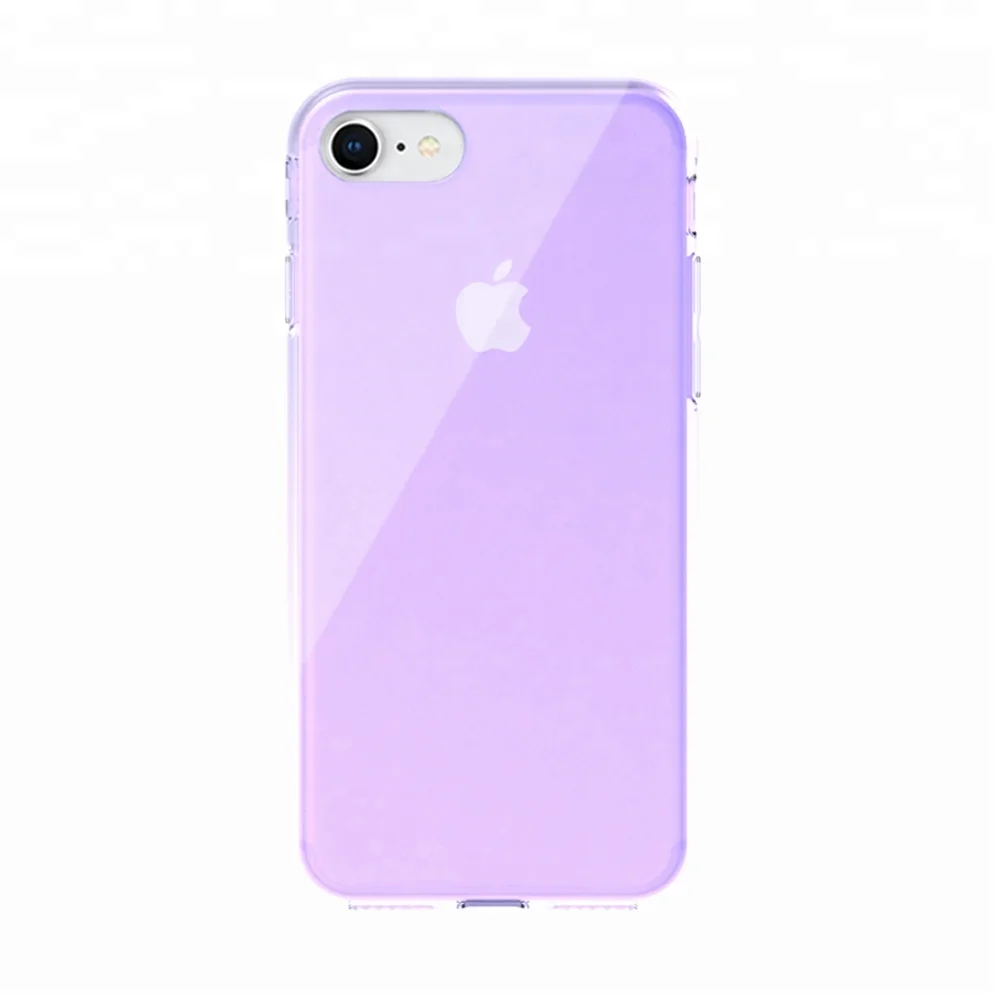 

Cell phone shell soft cover for iphone xr xs max Light translucent color crystal clear tpu phone case