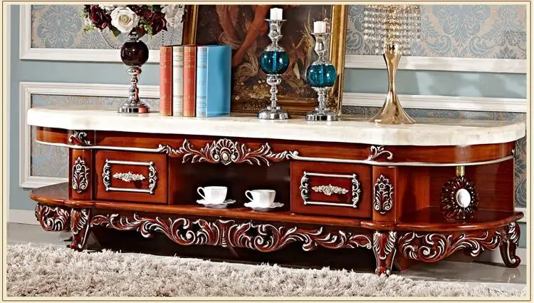 Antique High Living Room Wooden furniture lcd TV Stand pfy3001