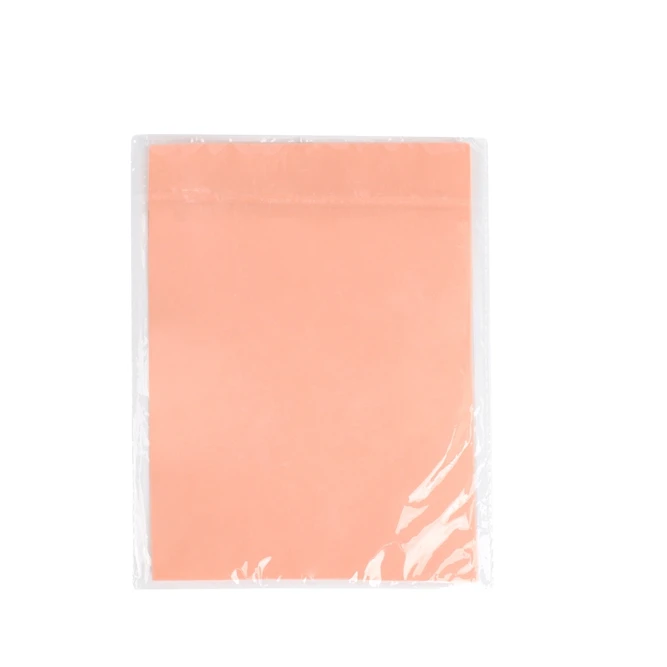 

Factory Direct Pink Practice Latex Skin Brow Template Practice Mats Screen Print Logo Available, Pink color