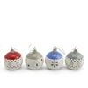 Mini LED bulb little angle X-Mas decorative hanging ceramic christmas ball