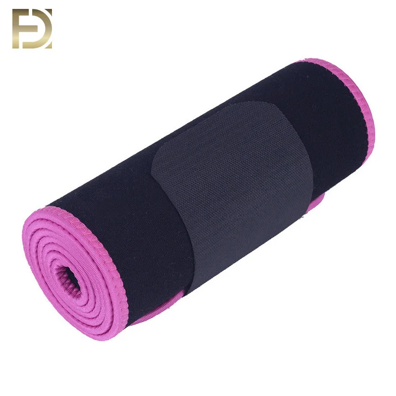 

Workout slim sports use waist trimmer slimming belt / rollable waist protector / waist belt support, Black or customize