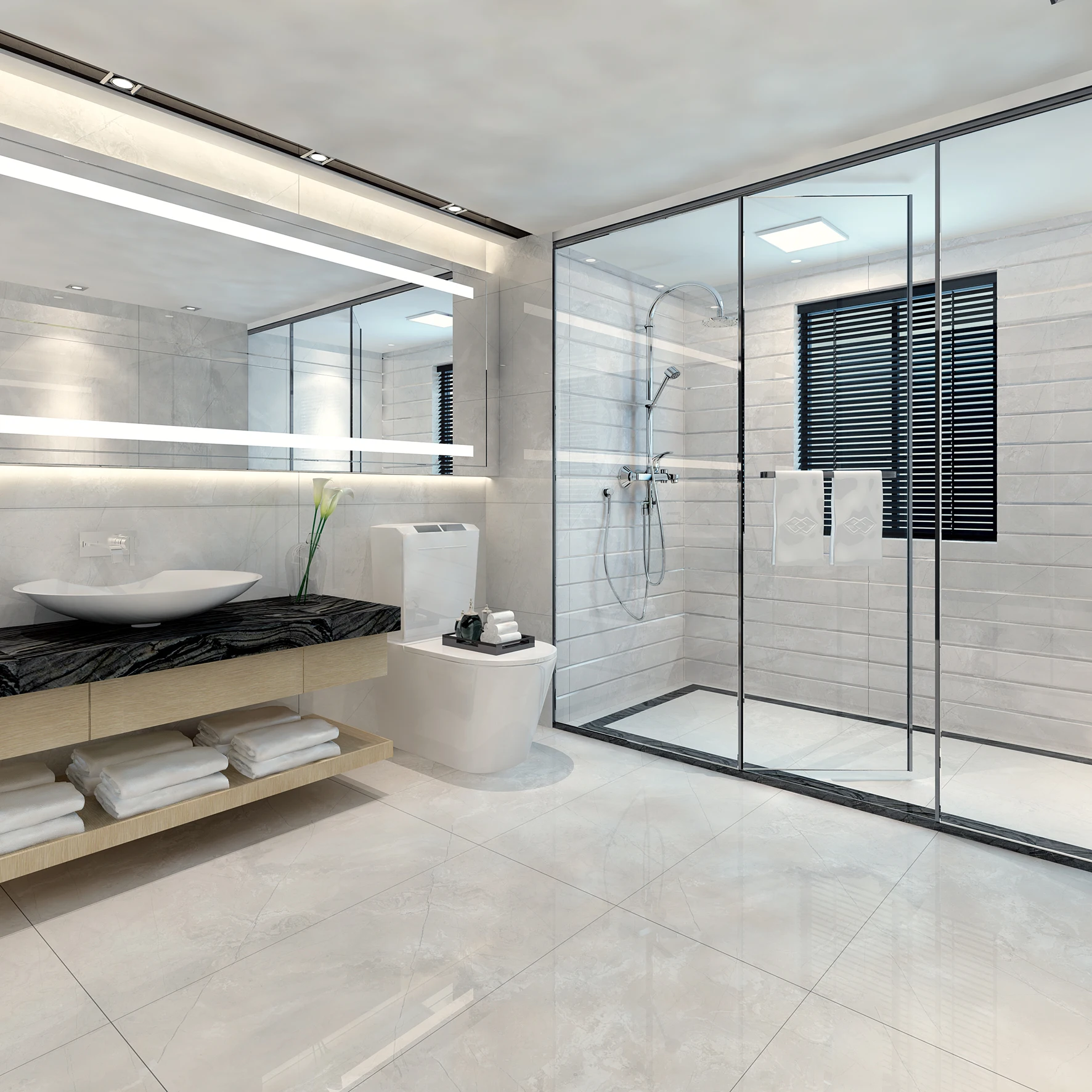 防滑和热卖凯撒灰色大理石瓷砖