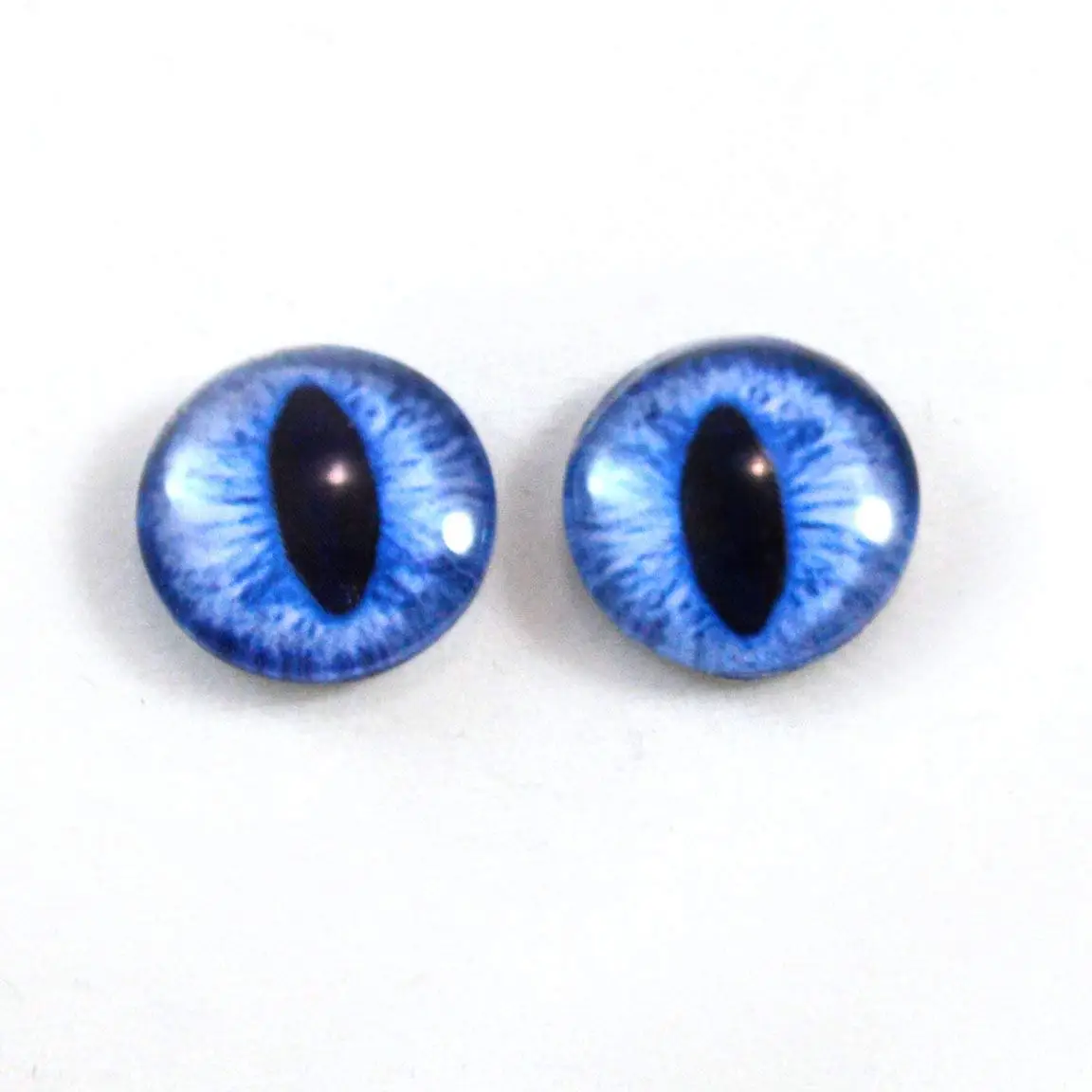for Reborn BJD Doll Blue Iris/&Black Pupils Good FlatBack Glass 22MM BJD Eyes