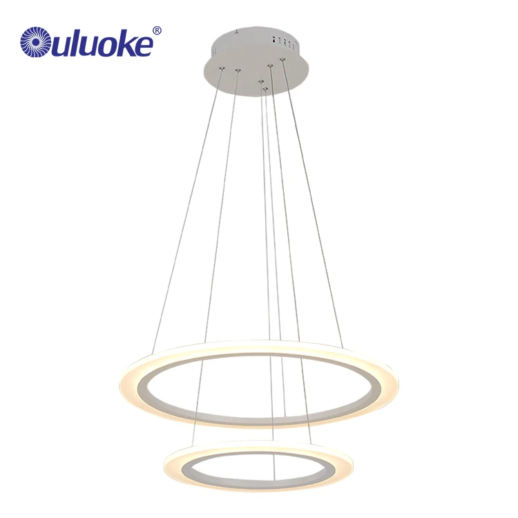 Modern simple home decor lighting large round acrylic led pendant lamp