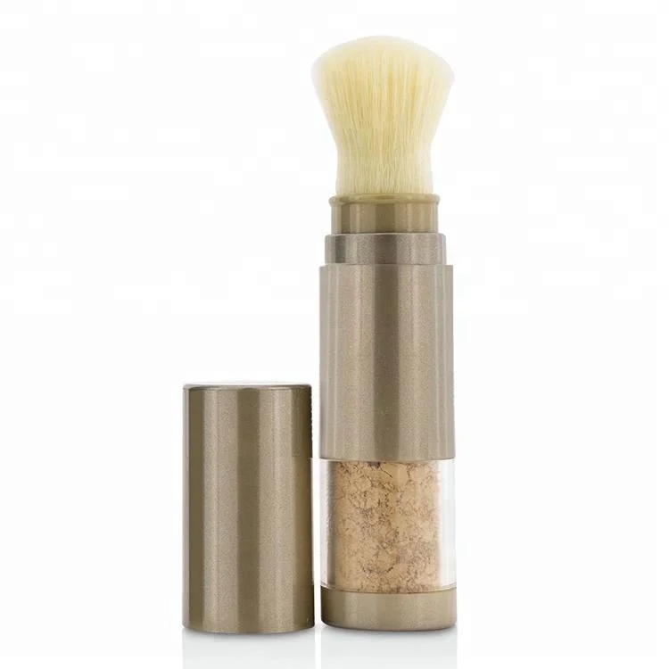 Sunscreen Cosmetic Beauty Dispensing Refillable Powder Brush Container