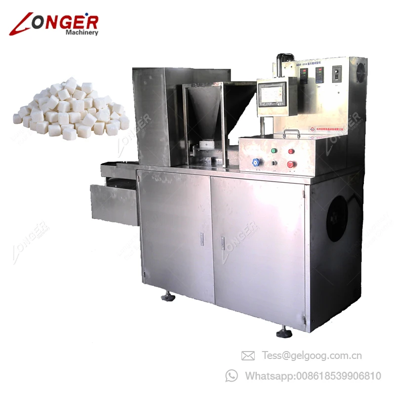 Full Automatic Granulated Powder Machinery Cubic Coffee Lumps Brown