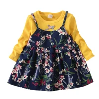 

2019 new fashion autumn 2pcs Long Sleeve toddler child baby model girl dress