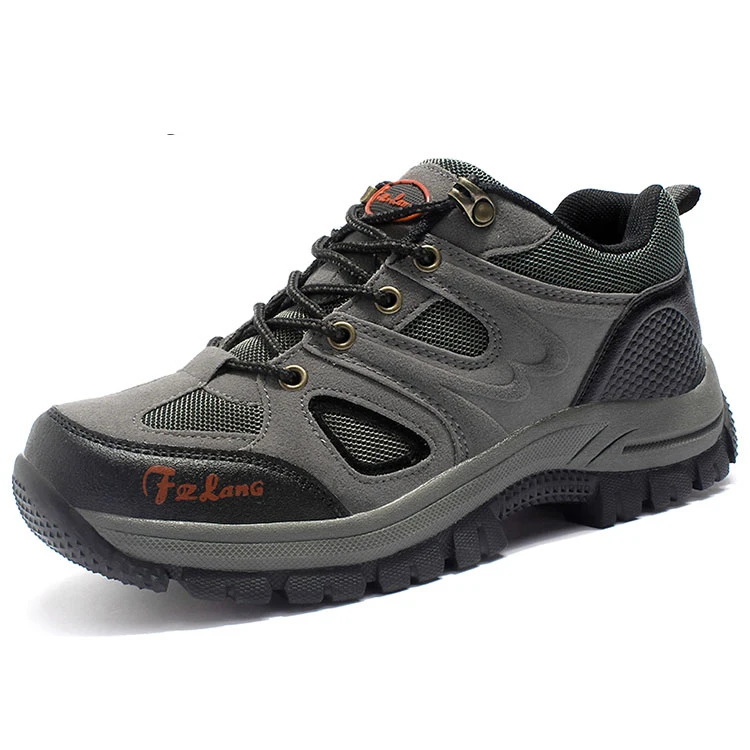 

Fashion Sport Shoes 2019 Men's Waterproof Hiking Outdoor Shoes, Green grey brown