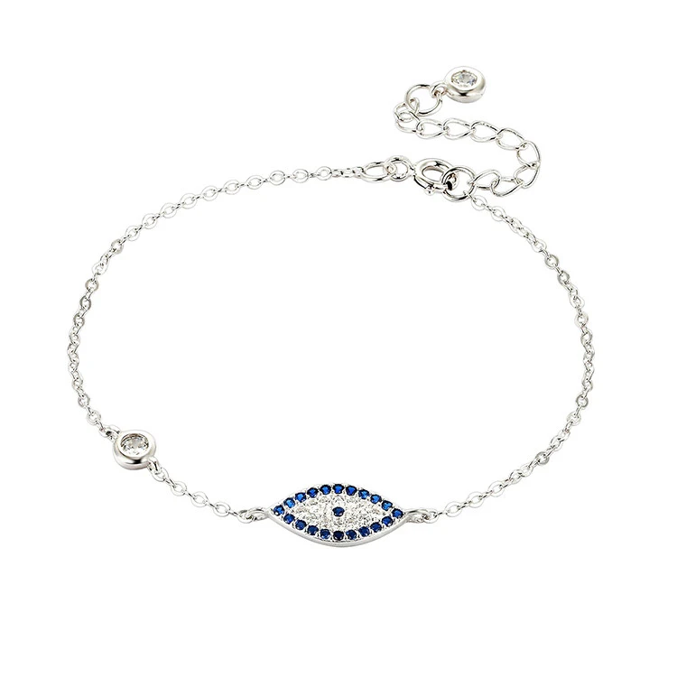 

Fashion evil eye jewelry 925 sterling silver bracelet, N/a