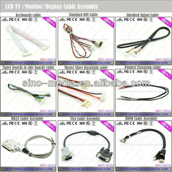 6-LCD TV-Monitor-Display Cable assembly
