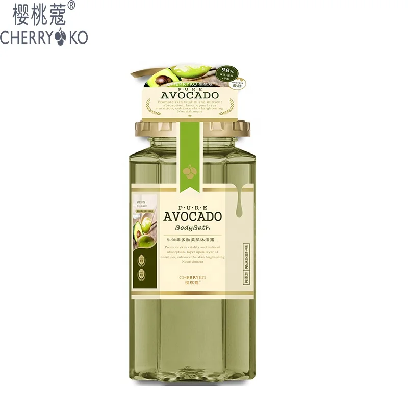 
Hot Selling Plant Extract Body Wash Shower Gel Moisturizing Avocado Shower Gel 