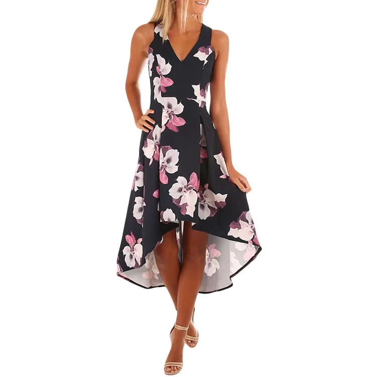 

Mujer Moda Casual Verano Midi Vestido Largo Noche Caliente Fiesta Floral Encaje Vestido bohemio Mujeres, Shown