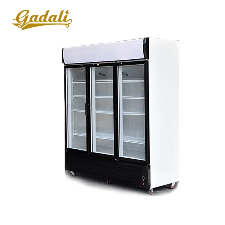 3 door beverage cooler used