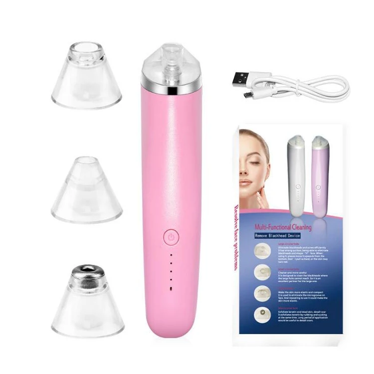 

Ready to ship Highly Recommended USB Rechargeable Electric Blackhead Remover Pore Vacuum Suction Tool kit