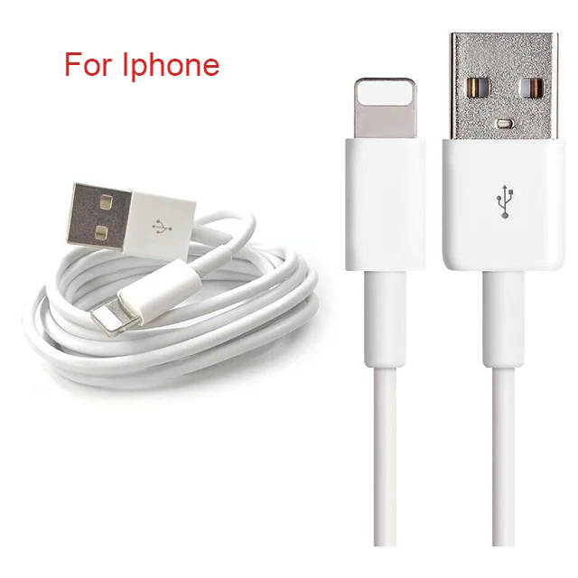 

1M 1.5M 2M High Quality USB Cable for iphone cable,for android and type c Data Sync Flat 2A Fast Charging mobile phone cables, Black,white