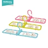 wholesale portable folding rectangle hanger for wet clothes sale plastic clothes hangers round plastic clothes hangers
