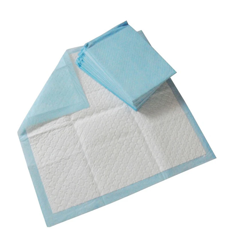 

disposable underpad with bed pad sheet for hospital soft dry surface under pads with your brand design package made in china, White/blue/brown,etc