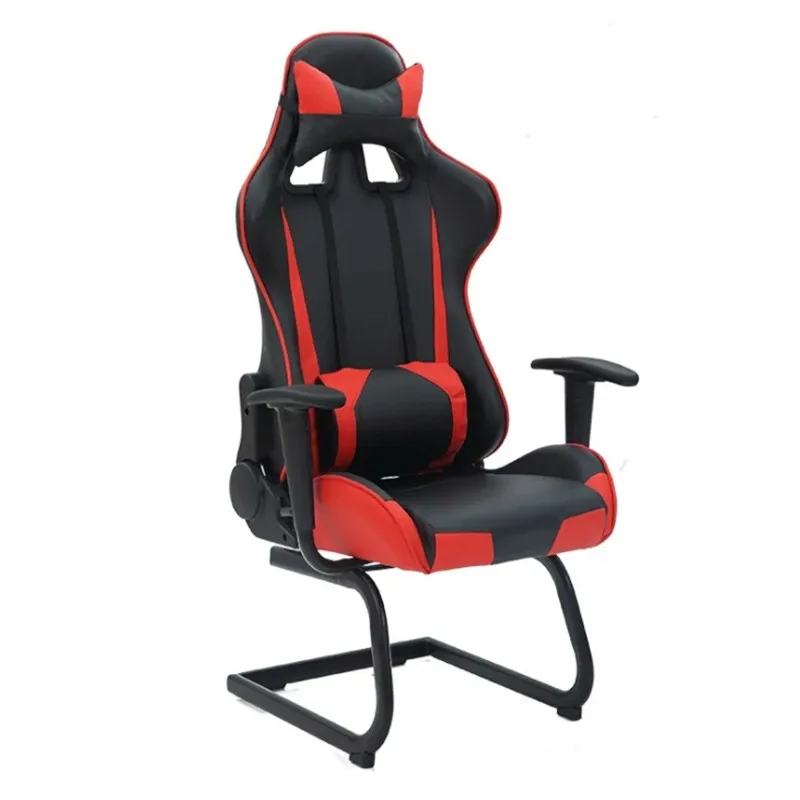 2018 Red Black Ergonomic Swivel Gaming Chair Without Wheels Chair For