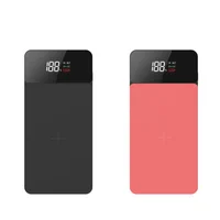 

2019 Newest Design best selling fast charging Wireless Charger Portable Slim Wireless Power Banks 10000mah pd for mobile phone